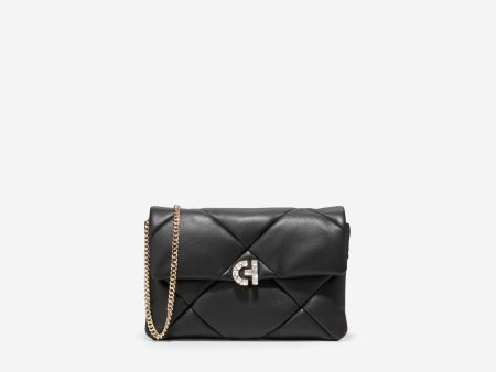 Crystal Quilted Clutch Discount