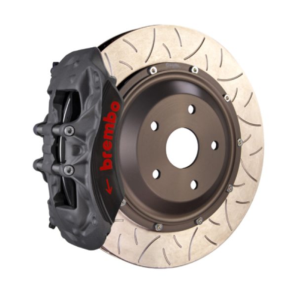 Brembo 12-16 Porsche Boxster (Excl PCCB) PISTA Front BBK 355x35x53a T3 2pc Rotor Slotted - Clear HA Hot on Sale