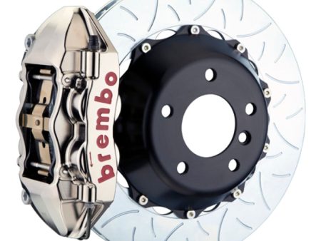 Brembo 12-16 991.1 C2 C4 (Excl. PCCB) Rr GTR BBK 4Pist Billet 345x28 2pc Rotor Slotted Type3-Nickel Fashion