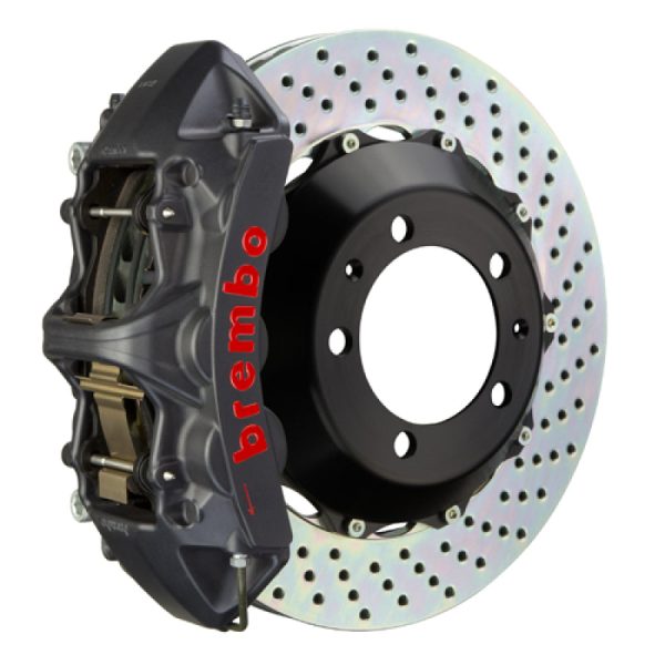 Brembo 07-12 335xi Front GTS BBK 6 Piston Cast 380x32 2pc Rotor Drilled-Black HA Online