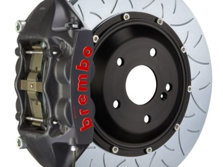 Brembo 12-16 991.1 C2 Rr GTS BBK 4Pist Cast 380x28 2pc Rotor Slotted Type3-Black HA For Discount