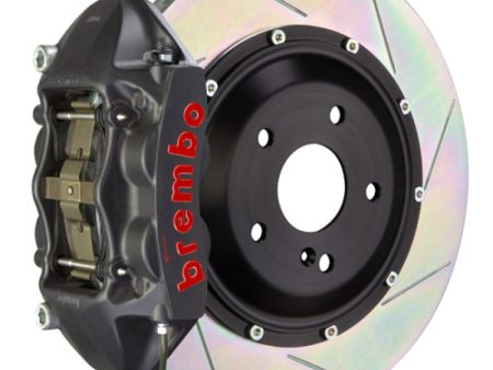 Brembo 11-12 1M Rear GTS BBK 4 Piston Cast 380x28 2pc Rotor Slotted Type-1-Black HA Sale