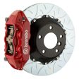 Brembo 05-07 Quattroporte 08 GranTurismo Rr GT BBK 4 Piston Cast 380x28 2pc Rotor Slotted Type3-Red Discount