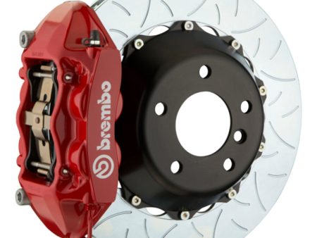 Brembo 05-07 Quattroporte 08 GranTurismo Rr GT BBK 4 Piston Cast 380x28 2pc Rotor Slotted Type3-Red Discount