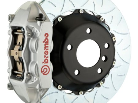 Brembo 10-15 Camaro SS V6 Camaro ZL1 Rr GT BBK 4 Pist Cast 380x28 2pc Rotor Slotted Type3-Silver Hot on Sale