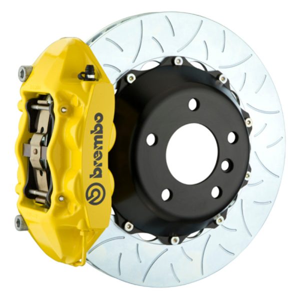 Brembo 05-08 LR3 05-13 Range Rover Sport Rr GT BBK 4Pist Cast 380x28 2pc Rotor Slotted Type3-Yellow Sale