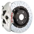 Brembo 11-18 Cayenne S GTS Rear GT BBK 4 Piston Cast 380x28 2pc Rotor Slotted Type3- White Online