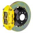 Brembo 12-21 Grand Cherokee SRT8 Rr GT BBK 4Pist Cast 380x28 2pc Rotor Slotted Type1-Yellow Online Hot Sale