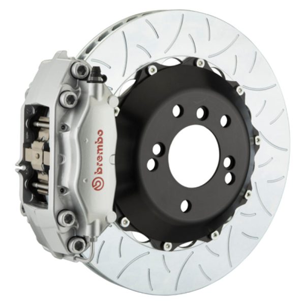 Brembo 09-13 FX35 FX50 14-17 QX70 Rr GT BBK 4 Pist Cast 345x28 2pc Rotor Slotted Type3-Silver Discount