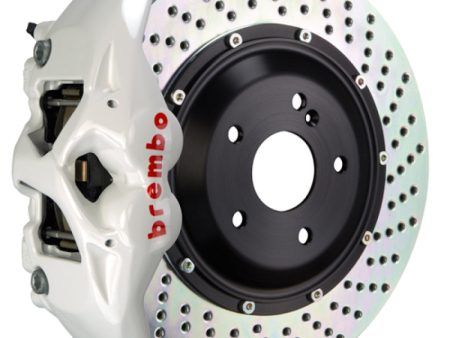 Brembo 05-13 Range Rover Sport (L320) Rear GT BBK 4 Piston Cast 380x28 2pc Rotor Drilled- White Discount