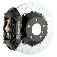 Brembo 12-14 328i Excl xDrive MSport Brakes Rr GTS BBK 4Pis Cast 345x28 2pc Rtr Slot Type3-Black HA Fashion