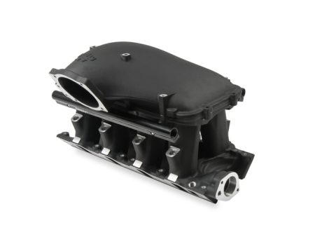 8.2  SBF Ford Hi-Ram EFI Manifold with Side Mount Top-Black 8.2  SBF Ford Hi-Ram Intake Manifold with 105mm 1986-95 Ford 5.0 Throttle Body Flange Side Mount Top. Black Hot on Sale