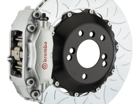 Brembo 06-13 Corvette Z06 Excl CC Brakes Rr GT BBK 4Pist Cast 345x28 2pc Rotor Slot Type3-Silver Discount