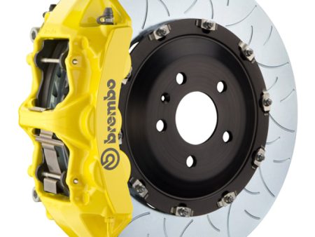 Brembo 00-02 RS4 Front GT BBK 6 Piston Cast 380x34 2pc Rotor Slotted Type-3- Yellow For Discount