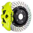 Brembo 08-13 M3 (E90 E92 E93) Rear GT BBK 4 Piston Cast 380x28 2pc Rotor Drilled- Fluo. Yellow Fashion