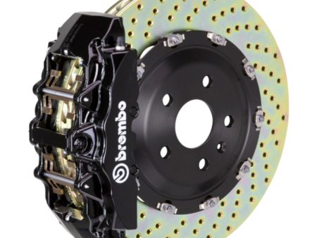 Brembo 00-06 X5 (E53) Front GT BBK 8 Piston Cast 380x34 2pc Rotor Drilled-Black For Sale