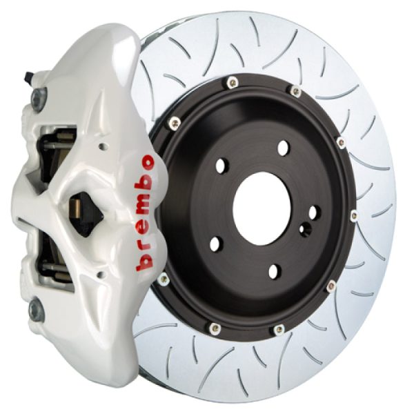 Brembo 05-13 Range Rover Sport Rear GT BBK 4 Piston Cast 380x28 2pc Rotor Slotted Type3- White Online Sale