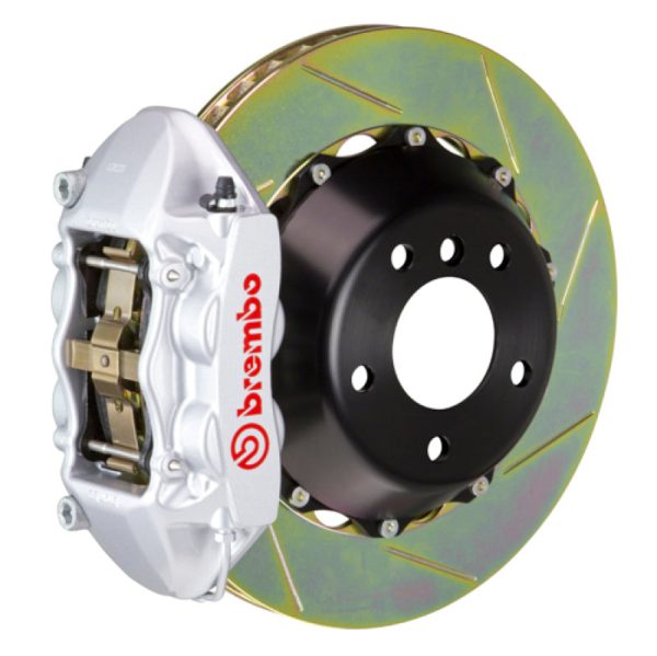 Brembo 11-19 GranTurismo Stradale Rear GT BBK 4 Piston Cast 380x28 2pc Rotor Slotted Type1-Silver Supply