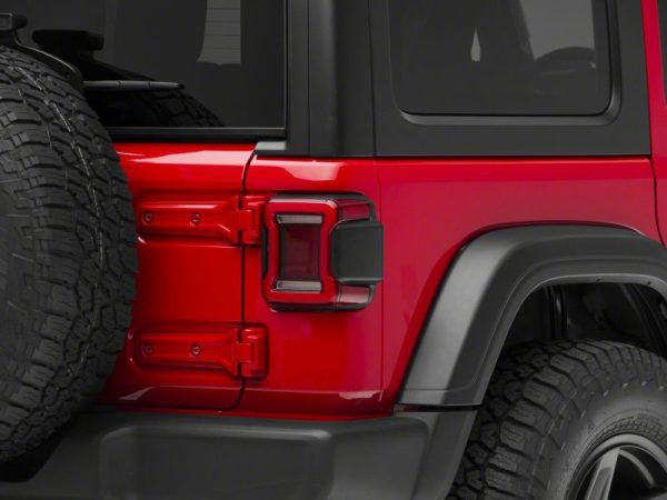 Raxiom 18-23 Jeep Wrangler JL Horizon LED Tail Lights- BlkHousing- Red Lens For Discount