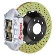 Brembo 03-09 E55 E63 03-11 CLS55 CLS63 AMG Rr GT BBK 4 Piston Cast 380x28 2pc Rotor Drilled-Silver Supply