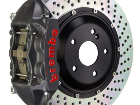 Brembo 06-12 325i (Excl. xDrive) Rear GTS BBK 4 Piston Cast 345x28 2pc Rotor Drilled-Black HA Online now