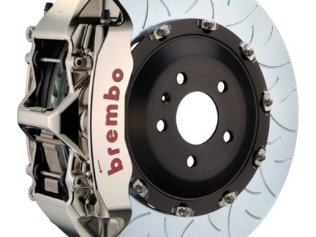 Brembo 10-15 Camaro SS 12-15 Camaro ZL1 Fr GTR BBK 6Pist Billet 405x34 2pc Rotor Slot Type3- Nickel Fashion