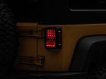 Raxiom 07-18 Jeep Wrangler JK Axial Series Lux LED Tail Lights- Blk Housing (Clear Lens) Cheap