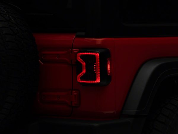 Raxiom 18-23 Jeep Wrangler JL LED Tail Lights- Blk Housing (Smoked Lens) on Sale