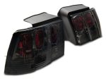 Raxiom 99-04 Ford Mustang Axial Series Altezza Style Tail Lights- Blk Housing (Smoked Lens) For Cheap