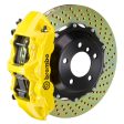 Brembo 03-08 SL500 Front GT BBK 6 Piston Cast 355x32 2pc Rotor Drilled-Yellow Online now