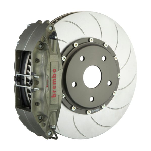 Brembo 05-21 WRX STi PISTA Fr Race BBK 4Pis Cast 2pc 328 x35x6 4a 2pc Rotor T5-Clear HA Hot on Sale