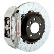 Brembo 05-13 Corvette Front GT BBK 6 Piston Cast 355x32 2pc Rotor Slotted Type3-Silver Online now