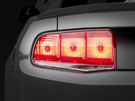 Raxiom 10-12 Ford Mustang Aero Tail Lights- Blk Housing (Smoked Lens) For Cheap