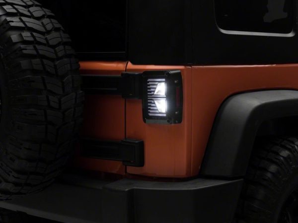 Raxiom 07-18 Jeep Wrangler JK Axial Series Vision LED Tail Lights- Blk Housing (Clear Lens) Cheap